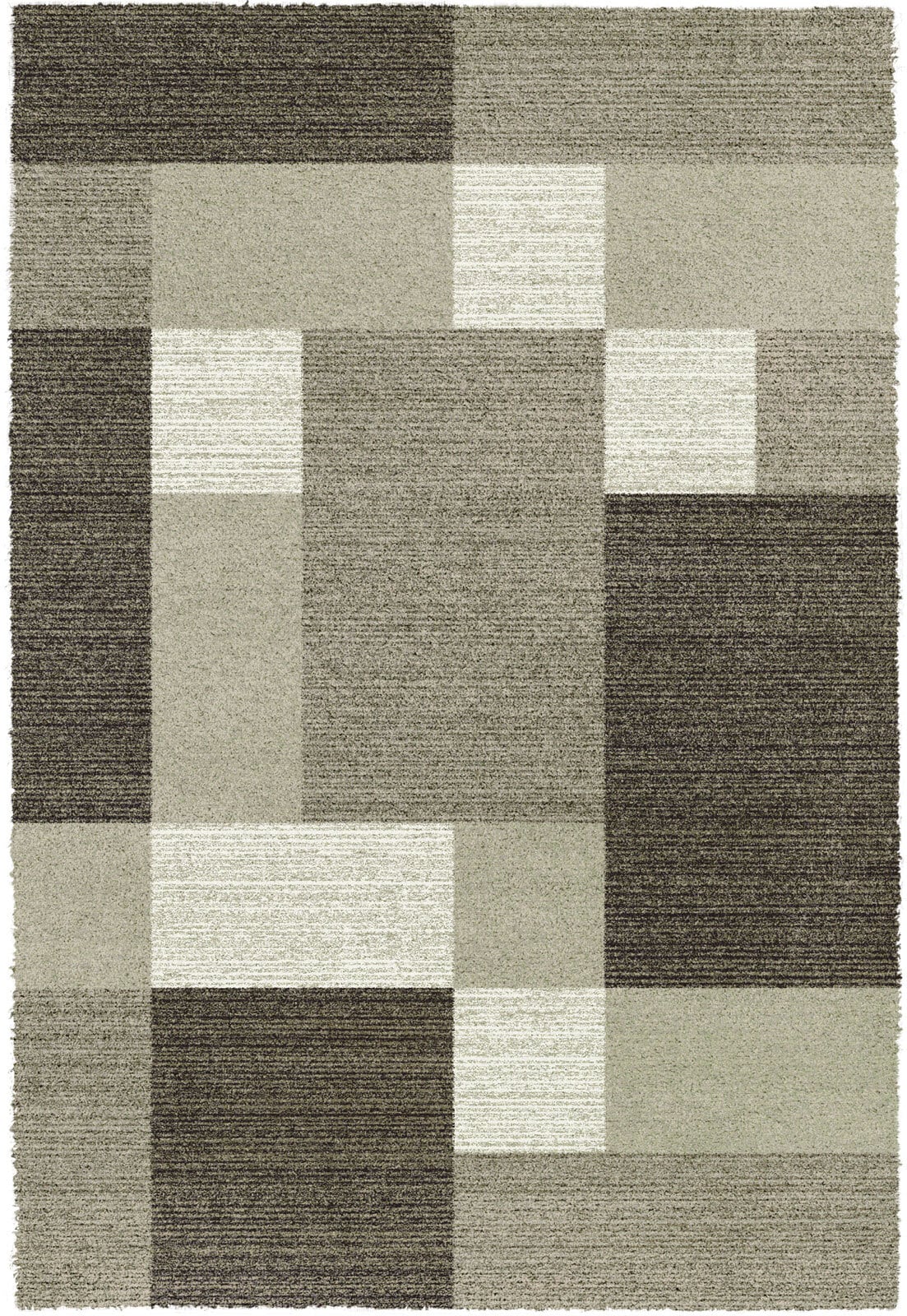 Webteppich MELISANDRO SQUARE 133 x 195 cm braun