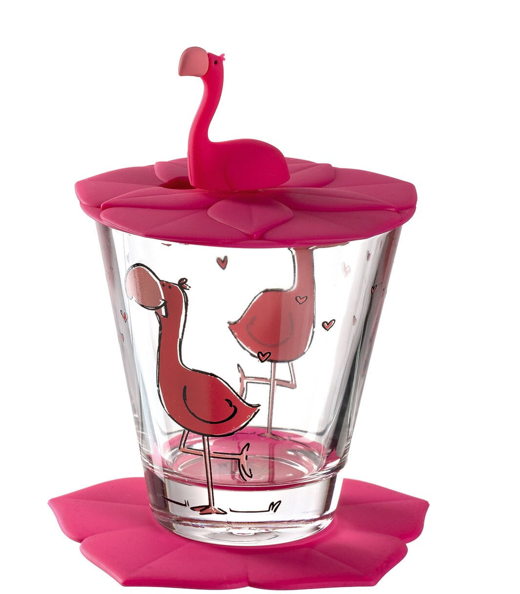 LEONARDO Kinder Trinkset BAMBINI FLAMINGO 3-teilig