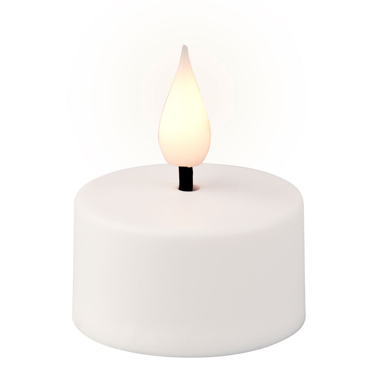 LED Teelicht Set 3D FLAME 5-teilig weiß