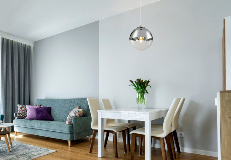 GLOBO Retrofit Pendelleuchte VARUS 30 cm nickelfarbig