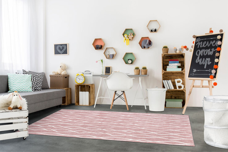 Kelim-Teppich LUND 160 x 230 cm rosenholz