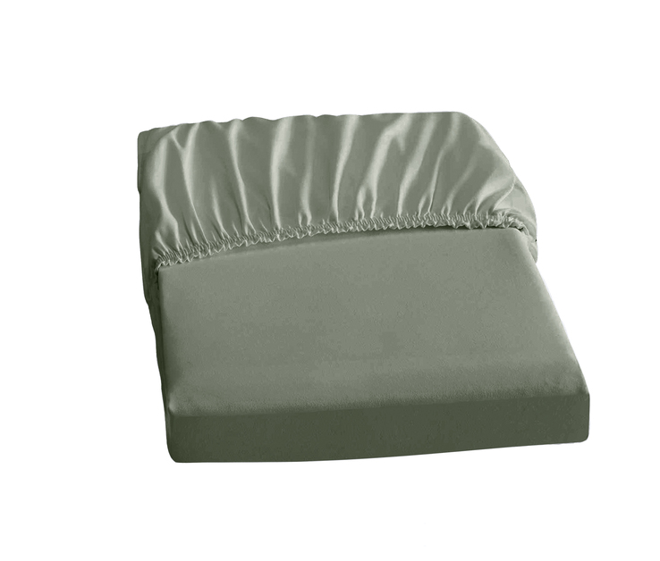 DORMISETE Jersey-Spannbettlaken 180-200 x 200 cm salbei