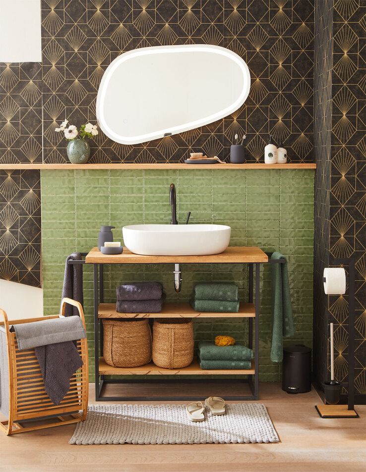 CASAVANTI Wäschekorb BAMBOO 40 x 61 x 36 cm Holz bambusbraun