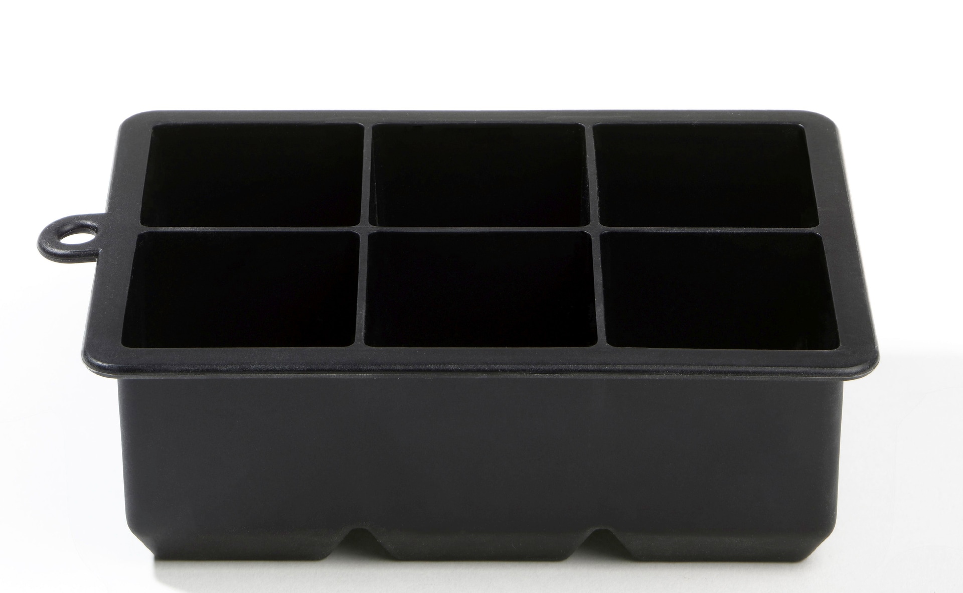 bongusto Eiswürfelform für 6 XL Eiswürfel Silikon schwarz
