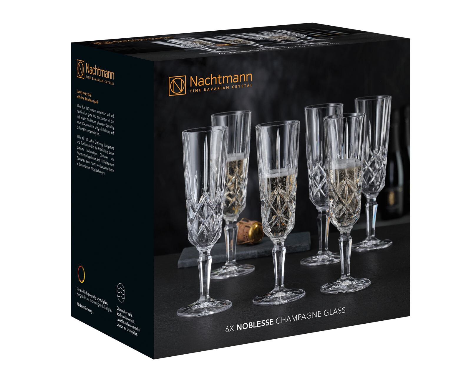 Nachtmann Champagnerglas NOBLESSE 6er Set 150 ml Glas