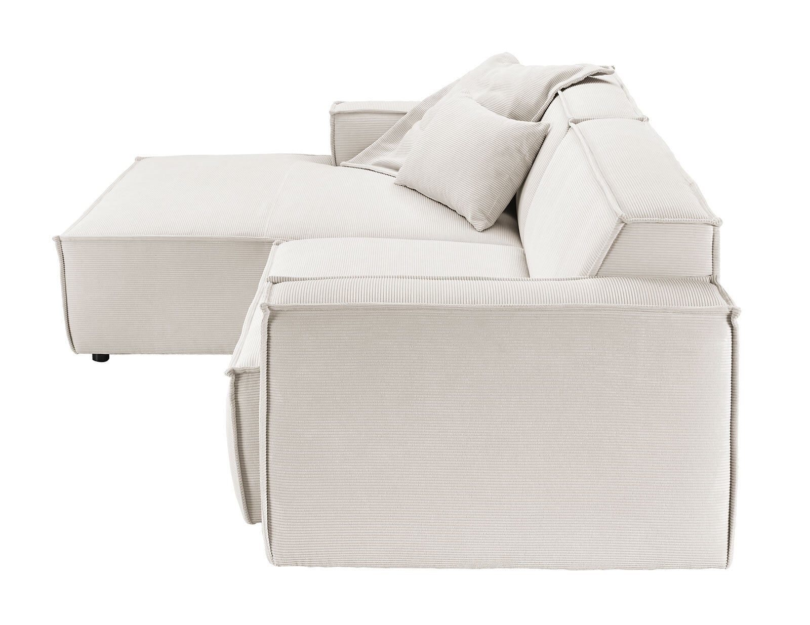 Ecksofa UPPER EAST 168 x 276 cm weiß