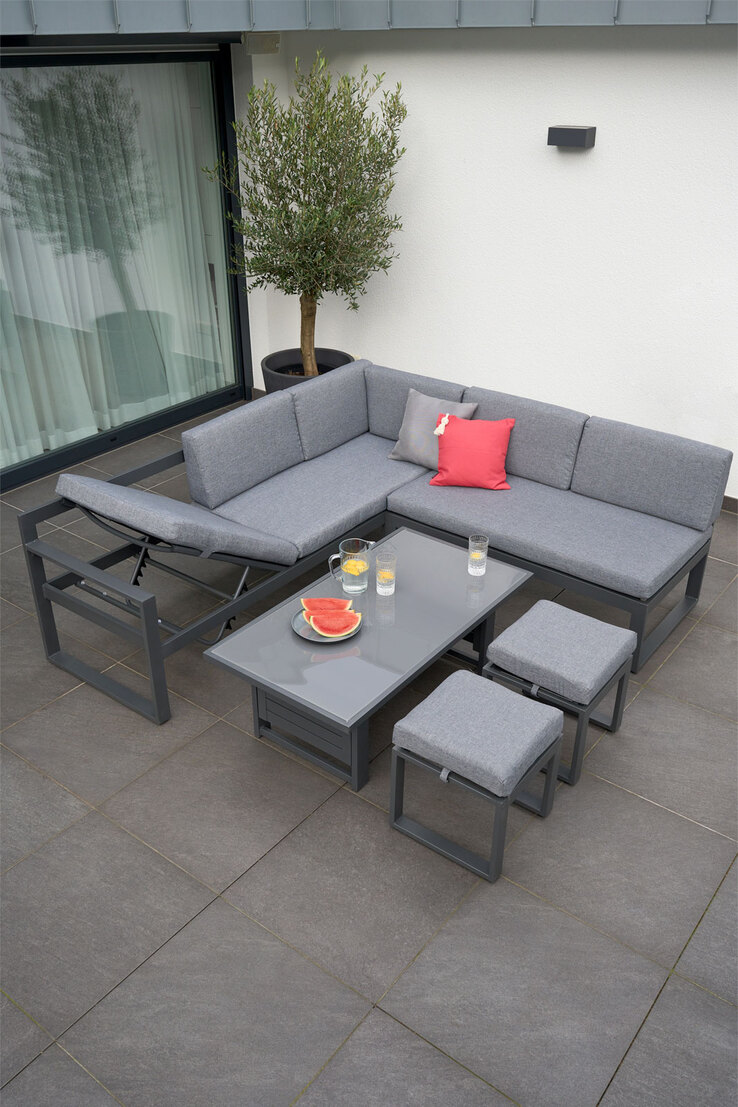 Garden FLAIR Dining Gartenlounge LANGEOOG 5-teilig