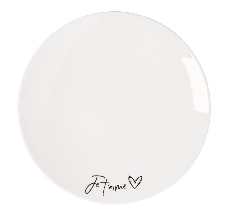 Villeroy & Boch Frühstücksteller STATEMENT JE T'AIME 21 cm Porzellan weiß