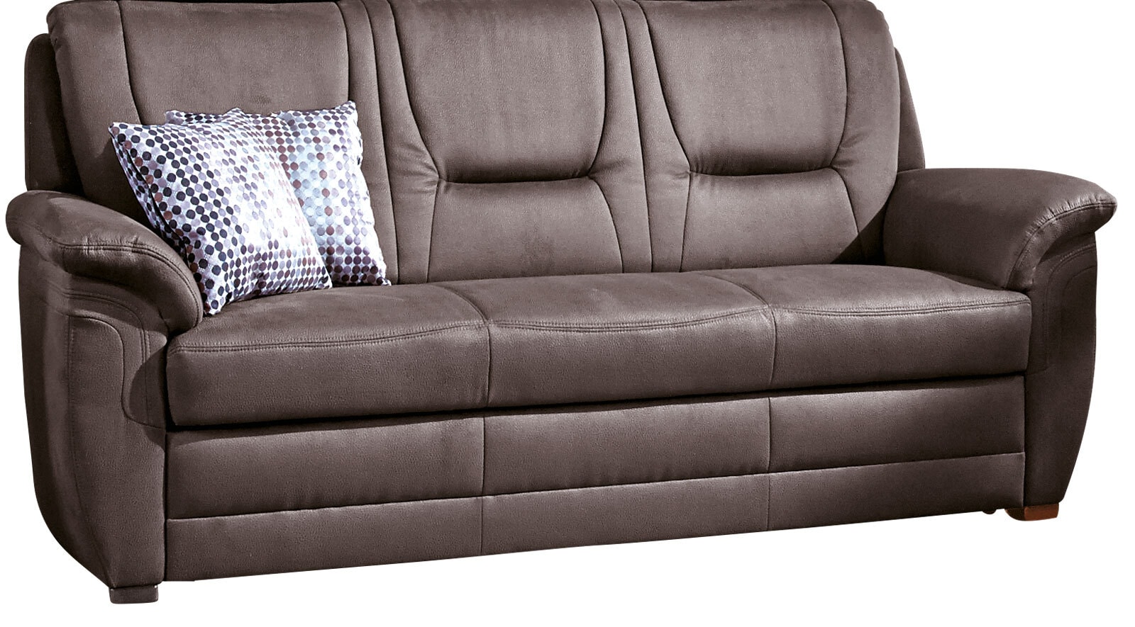 SYSTEMPOLSTER Sofa 3-Sitzer IMATRA-H nougatbraun