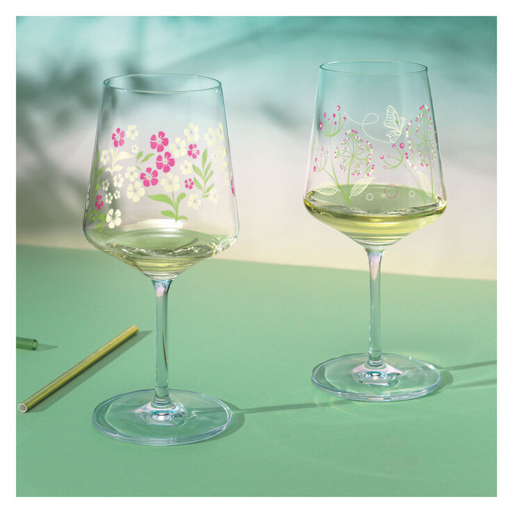 RITZENHOFF Aperitifglas SOMMERTAU HUGO 4er Set Blumen Kristallglas