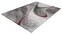 Webteppich BRILLIANCE 80 x 150 cm grau/rot