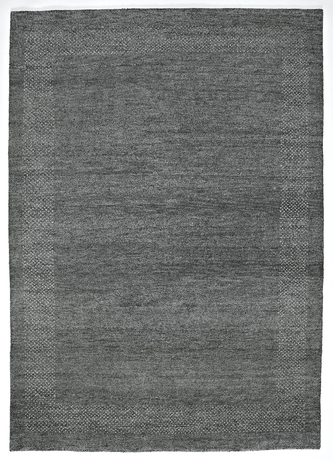 Gabbeh-Teppich CASABLANCA 40 x 60 cm grau/schwarz
