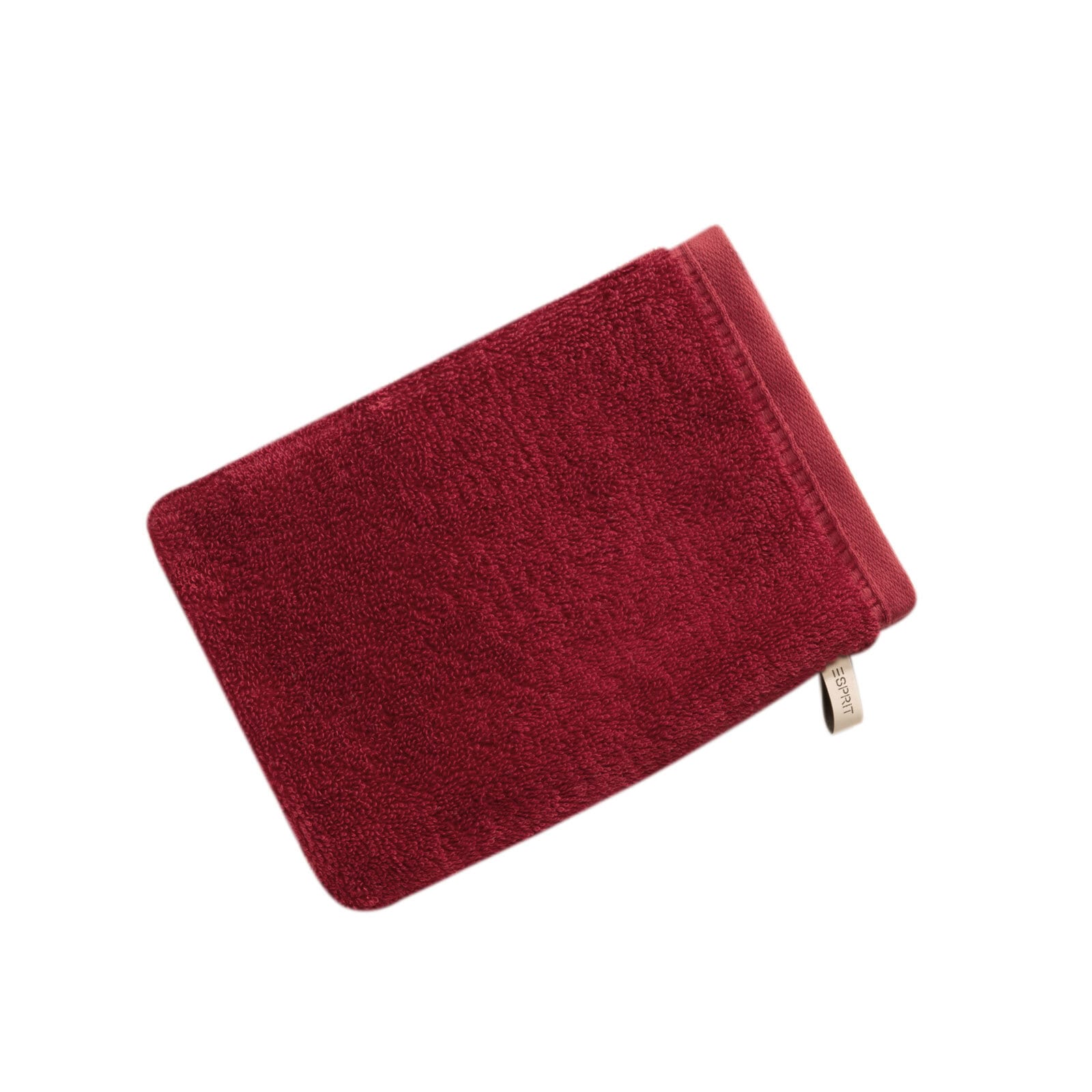 ESPRIT Waschhandschuh MODERN SOLID 16 x 22 cm rot