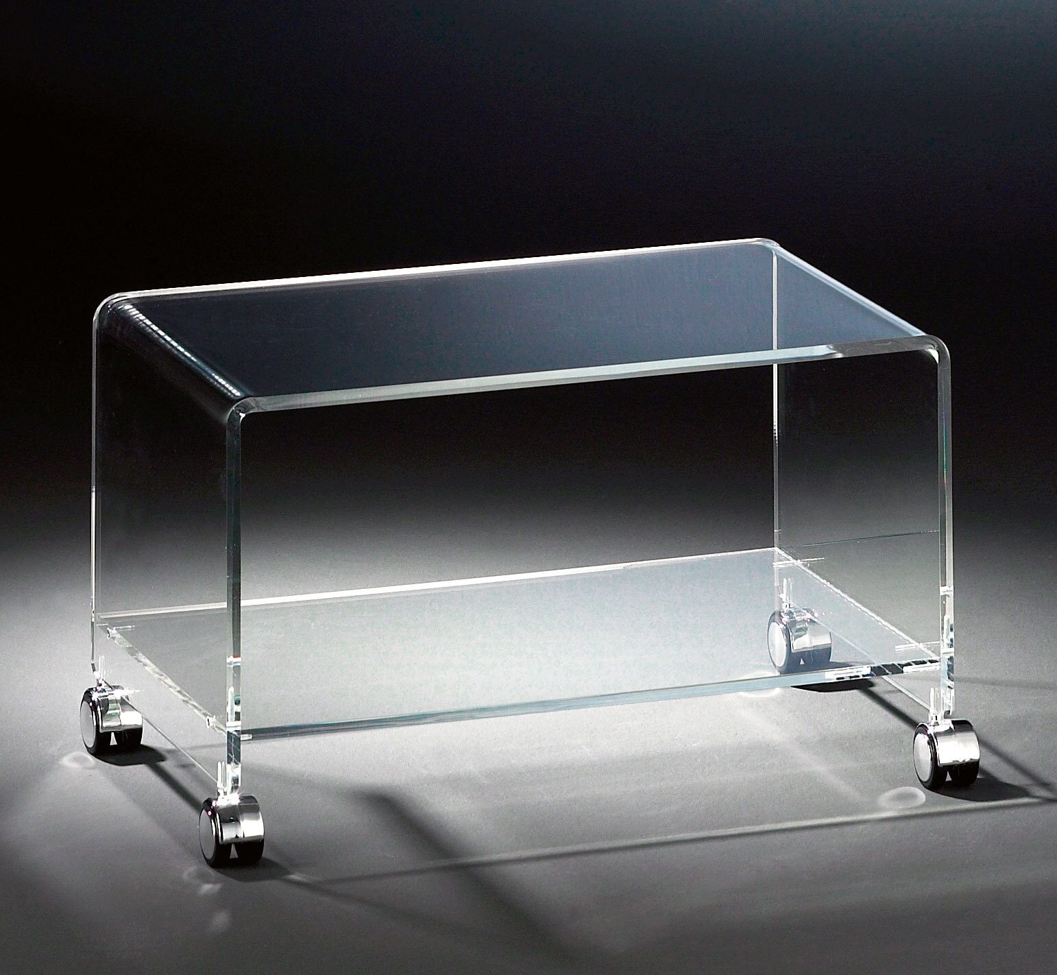 TV-Lowboard Acrylglas klar 63 x 38 x 38 cm