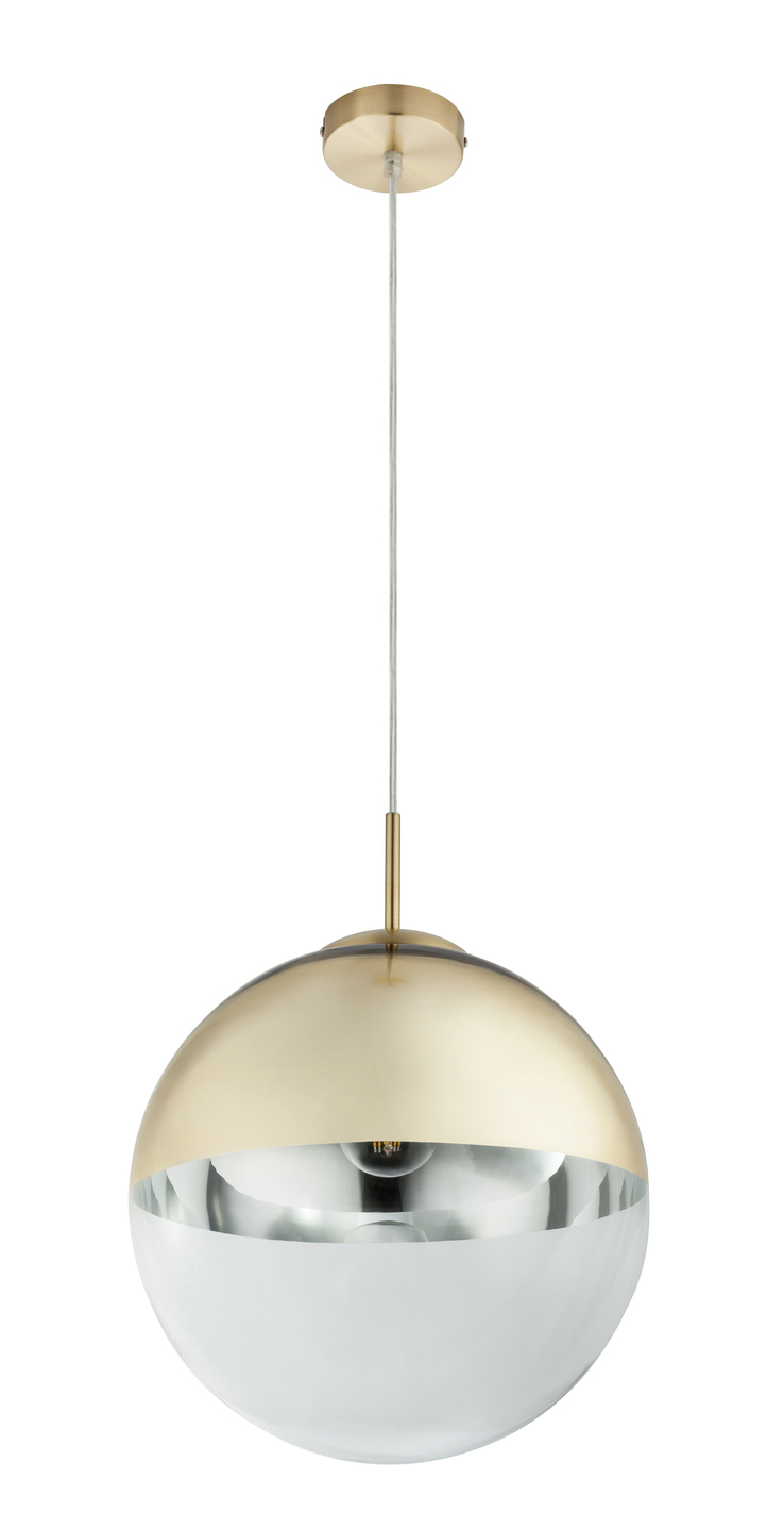 GLOBO Retrofit Pendelleuchte VARUS 30 cm goldfarbig