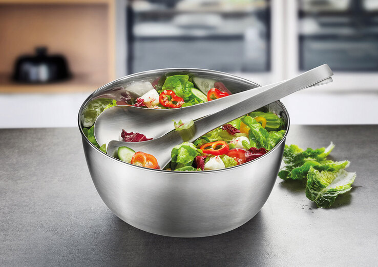 GEFU Salatschleuder ROTARE 25 cm Edelstahl silberfarbig