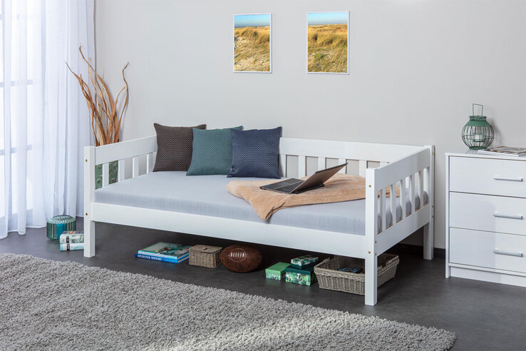 Bett LUCIAN 90 x 200 cm weiß