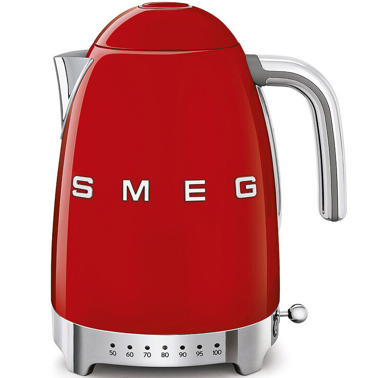 SMEG Wasserkocher 1700 ml variable Temperatursteuerung rot