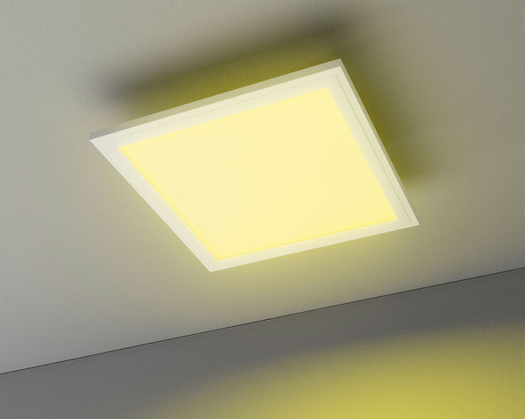 casaNOVA Smart Home CCT LED Deckenlampe COLORES 30 x 30 cm weiß