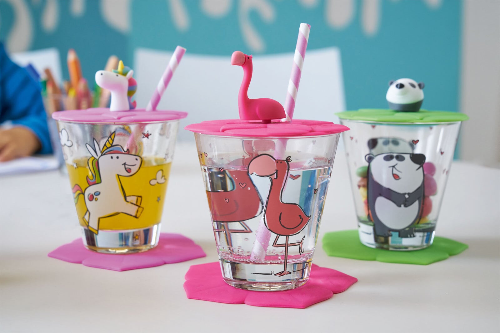 LEONARDO Kinder Trinkset BAMBINI FLAMINGO 3-teilig