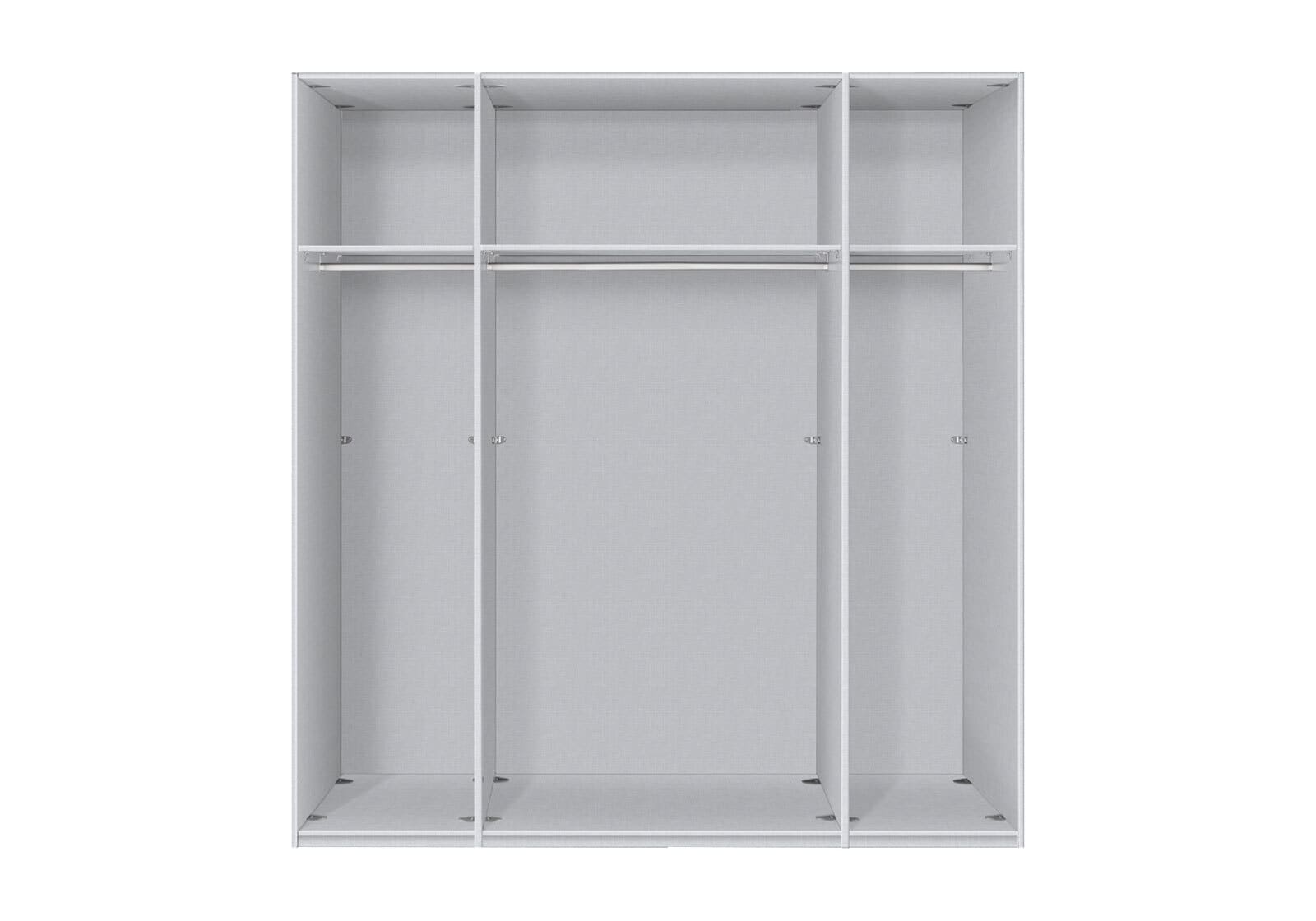 Kleiderschrank NEW JERSEY ADS-I 200 x 58 cm Polarweiß /Lack weiß