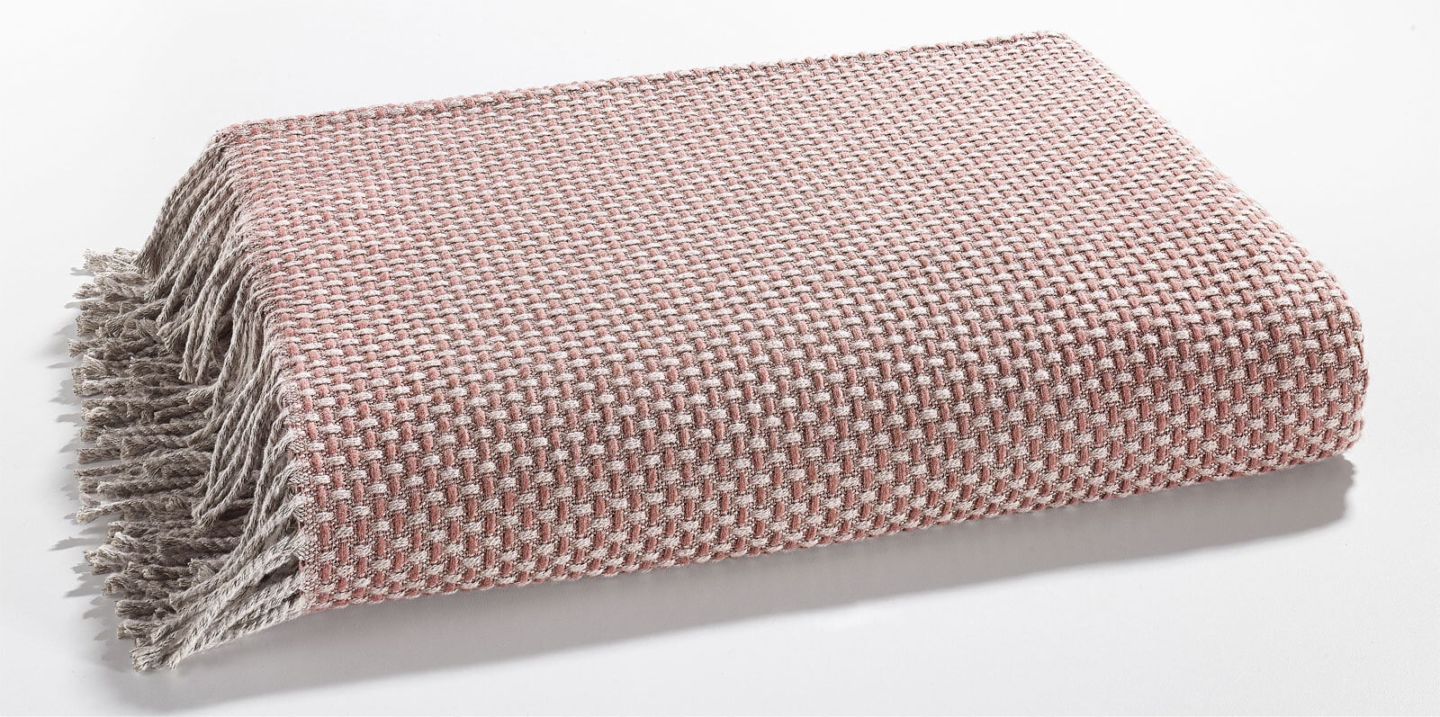 MONDO Wohndecke EMNA 150 x 200 cm rosa/beige