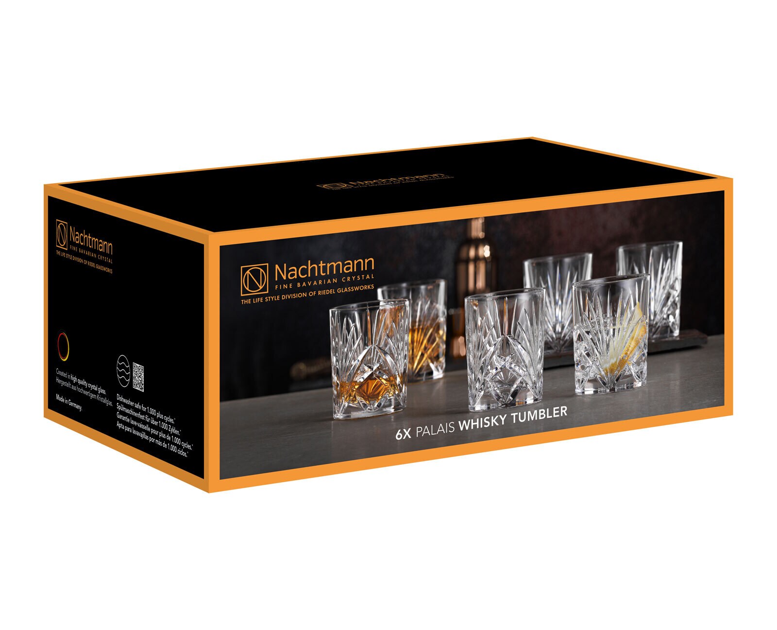 Nachtmann Whiskyglas PALAIS 6er Set 288 ml Kristallglas