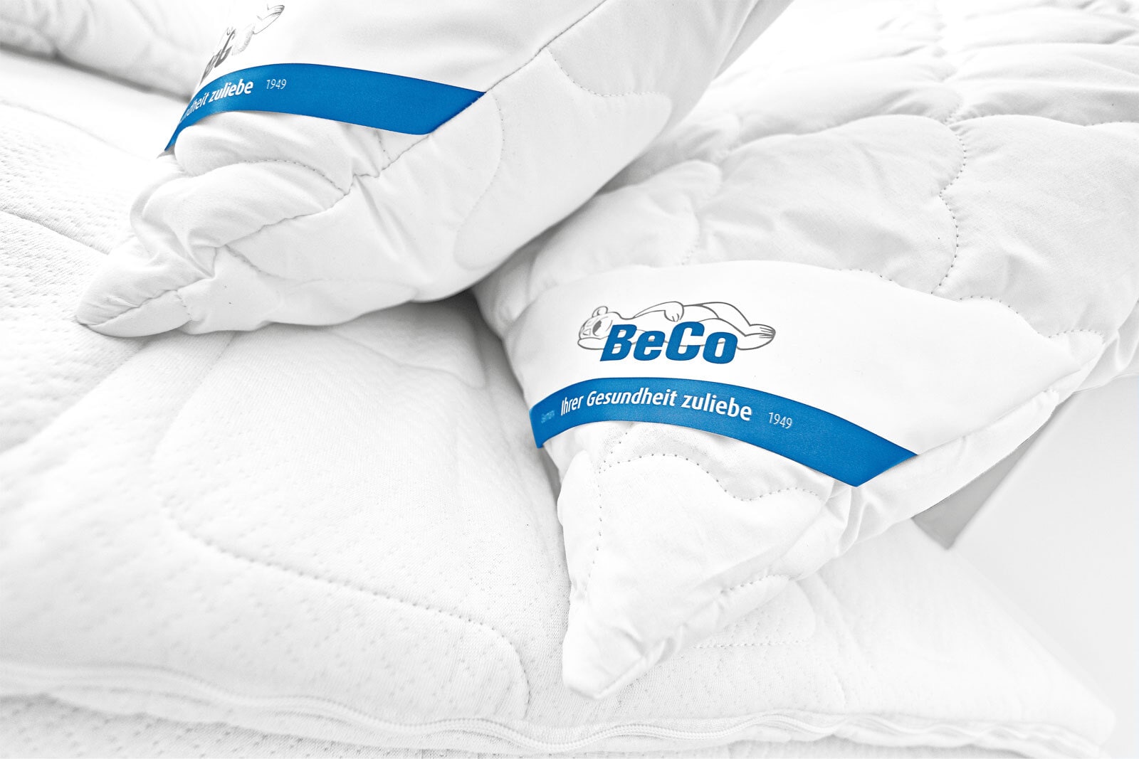 BeCo 4-Jahreszeitenbett ECOWELL MF 135 x 200 cm 650/470 g natur