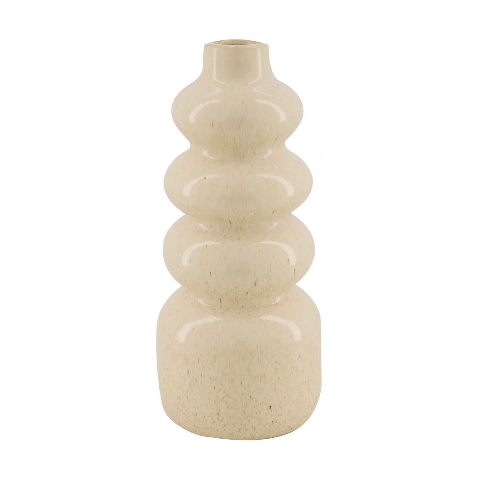 Vase 25 cm weiß /beige