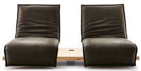 KOINOR Sofa 2-Sitzer FREE MOTION Nussbaum /dunkelbraun