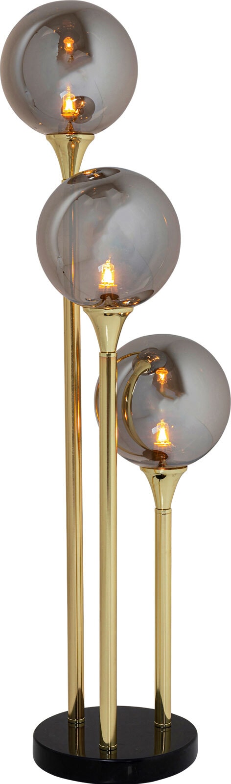 KARE DESIGN Retrofit Stehlampe AL CAPONE TRE 82 cm goldfarbig