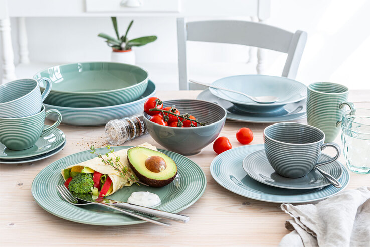Seltmann Weiden Schale BEAT COLOR GLAZE 2er Set 25,5 cm arktisblau