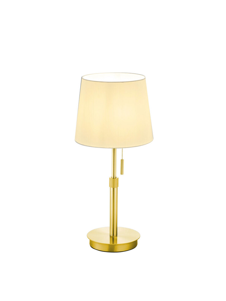 TRIO Retrofit Tischlampe LYON messingfarbig