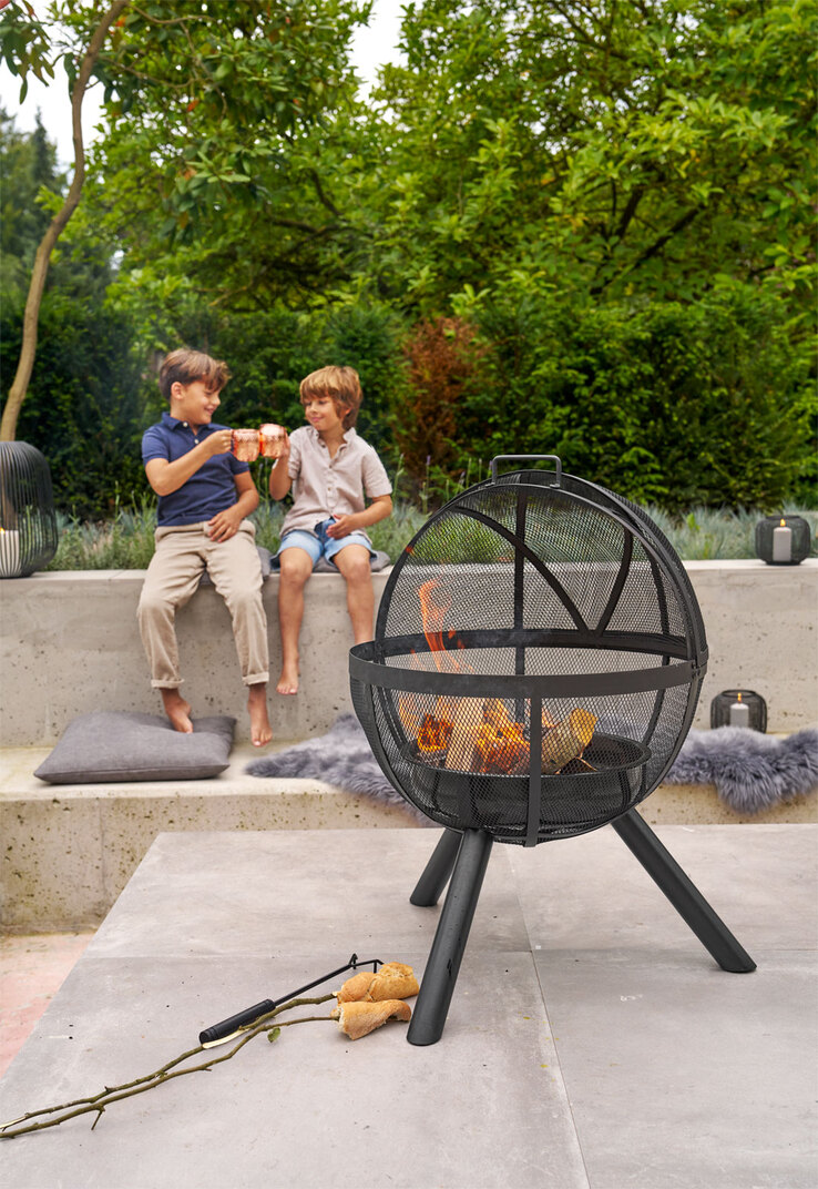 Garden FLAIR Feuerschale Kugel 3-teilig