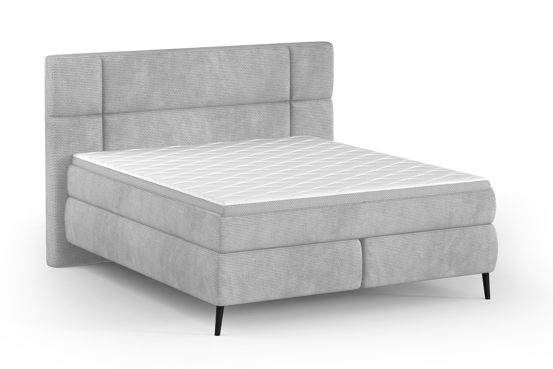 Boxspringbett LUCIO 180 x 200 cm grau