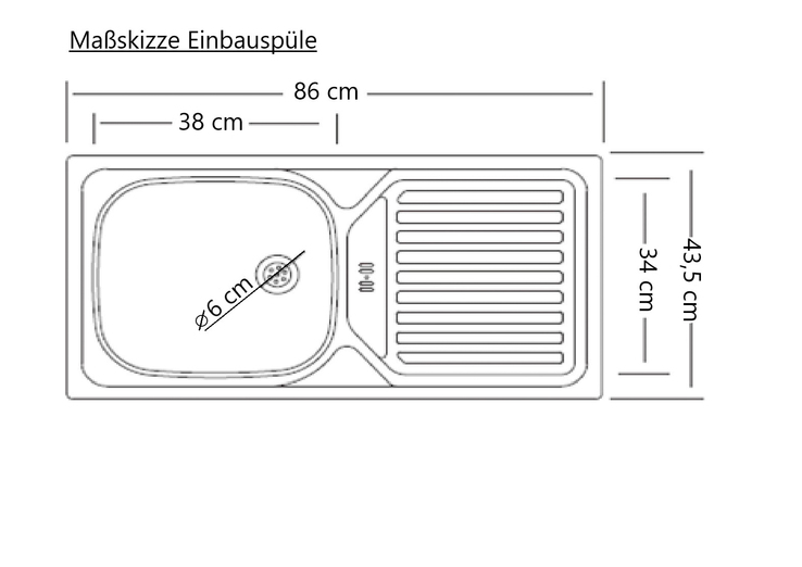 Küchenzeile AALBORG 300 cm Wotan Eiche Dekor/ Matt-Grau