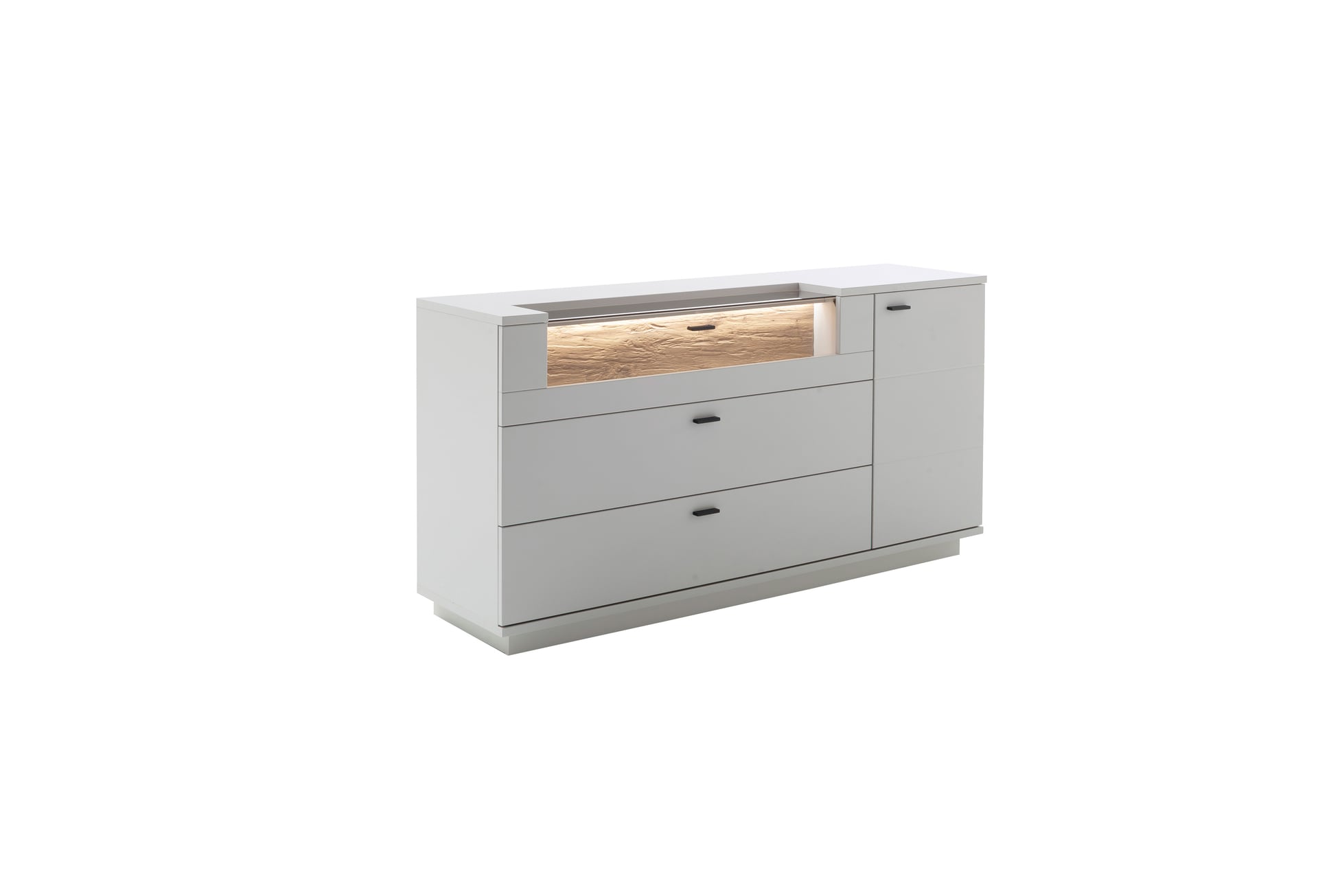 CASAVANTI Sideboard LISSABON modern white 165 x 84 cm