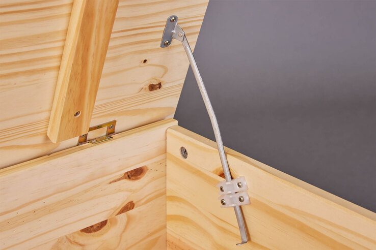 Truhe JONAH 89 x 53 cm Massivholz natur