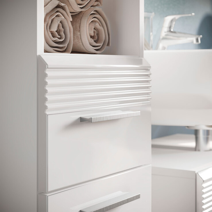 Bad Hochschrank LINUS 30 x 182 cm weiß