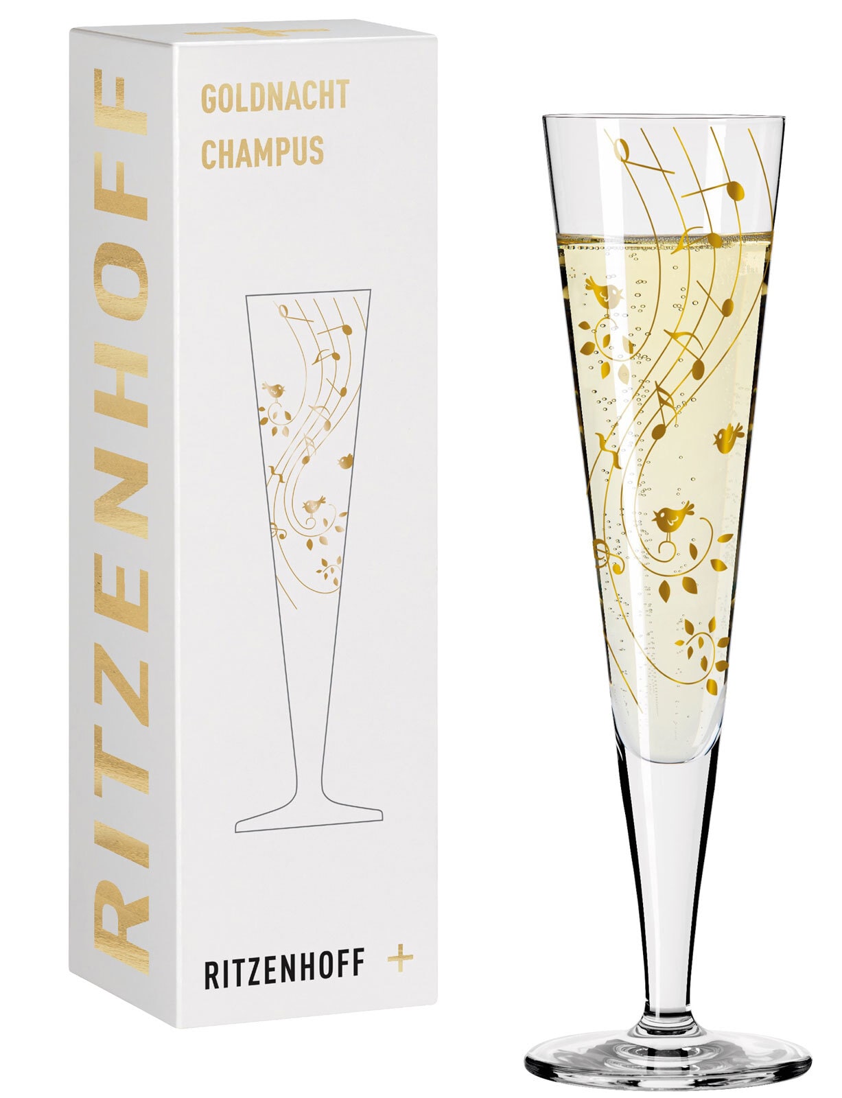 RITZENHOFF Champagnerglas GOLDNACHT S. MAYER