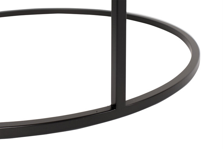 zuiver Beistelltisch GLAZED rund 40 cm Keramik schwarz