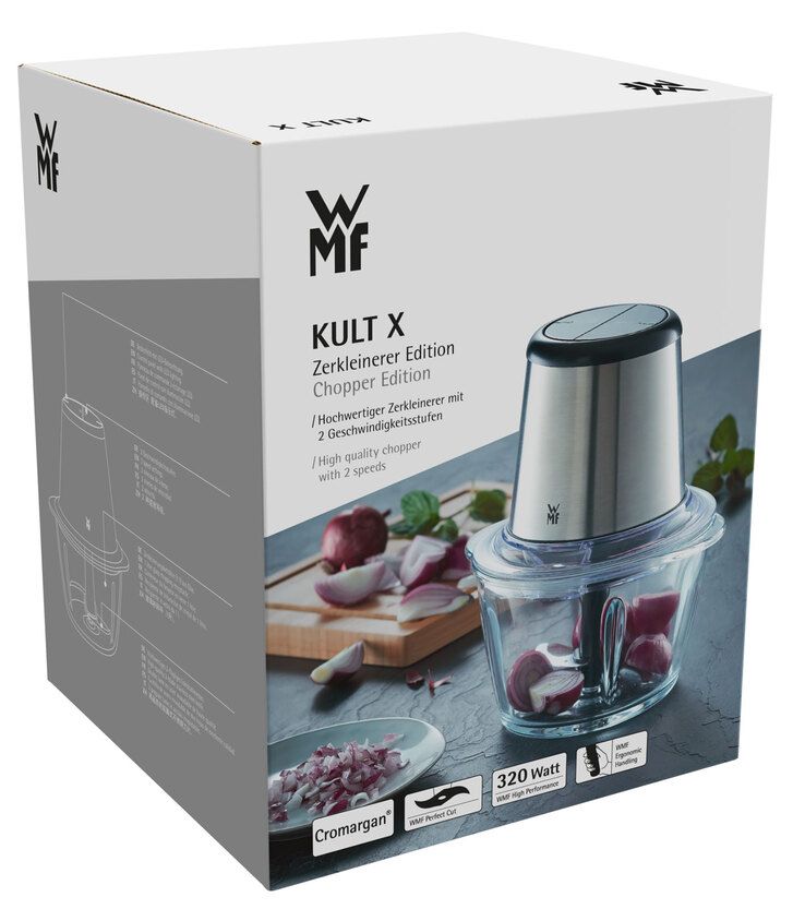 WMF Zerkleinerer KULT X 320 Watt silber/schwarz Cromargan®