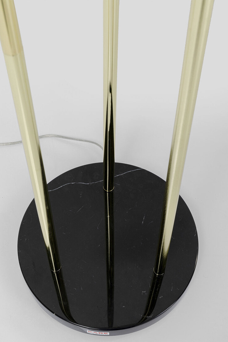 KARE DESIGN Retrofit Stehlampe AL CAPONE TRE 176 cm goldfarbig