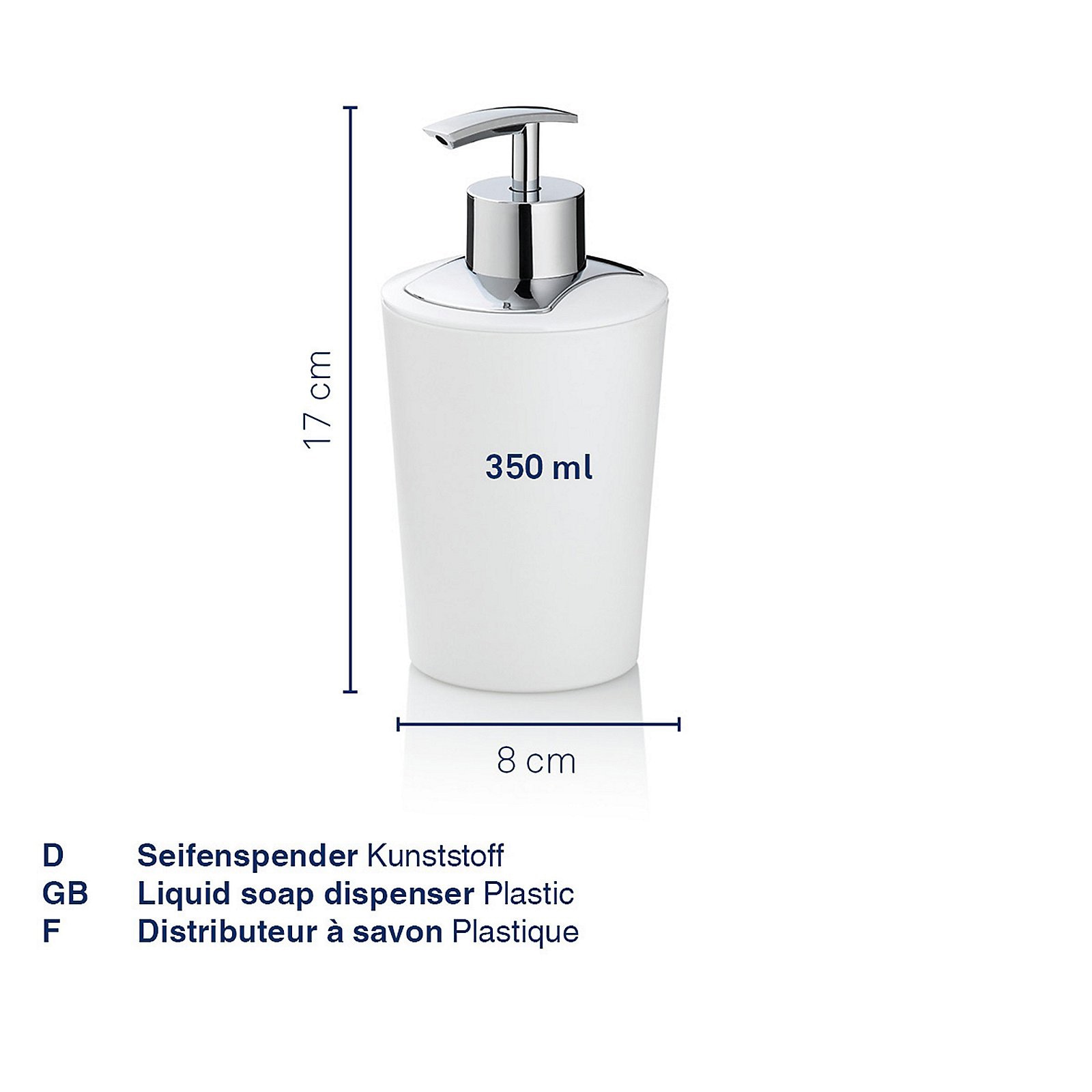 kela Seifenspender MARTA 350 ml Kunststoff grau