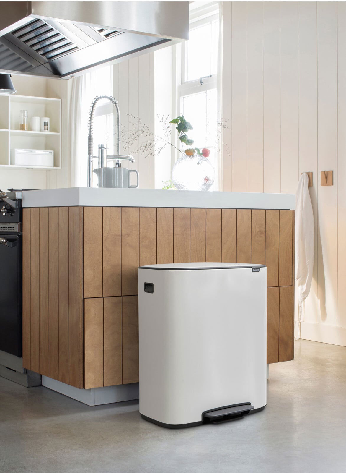 brabantia Treteimer BO 60 Liter white