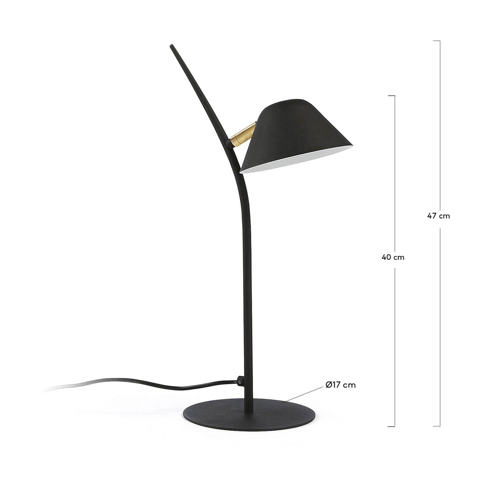 Kave Home Retrofit Tischlampe AURELIA schwarz