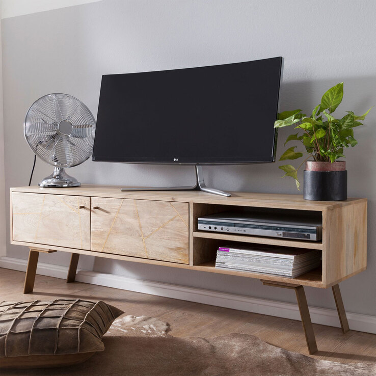 TV-Lowboard 145 x 47 cm braun