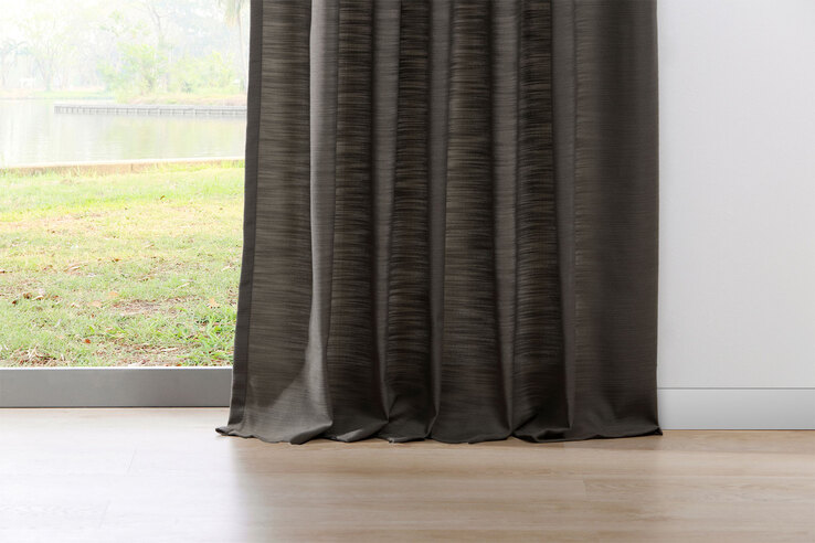 my deco Schlaufenvorhang BALANCE 135 x 245 cm taupe