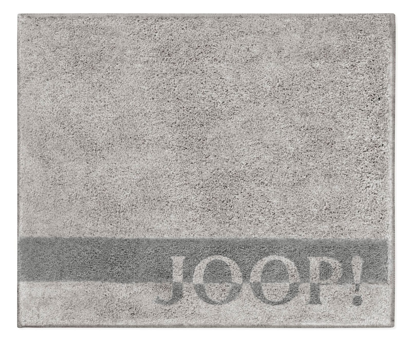 JOOP! Badteppich LOGO SPRIPES 50 x 60 cm platingrau