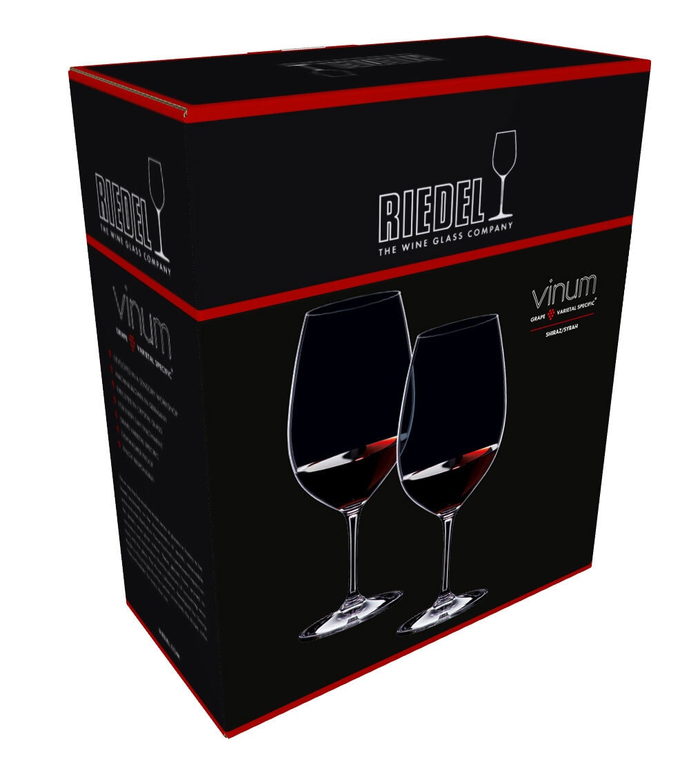 RIEDEL Rotweinglas VINUM 2er Set Syrah/Shiraz 700 ml